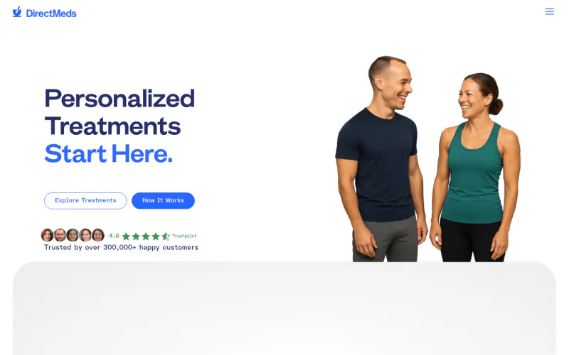 Direct Meds how-it-works page screenshot