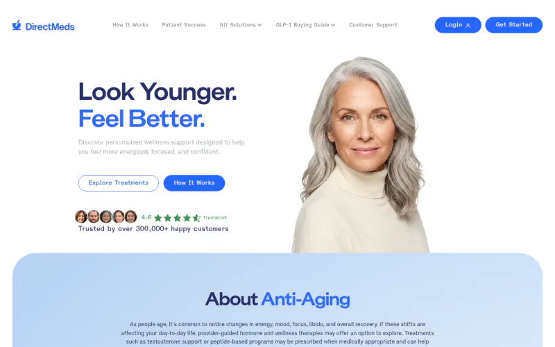 Direct Meds website screenshot