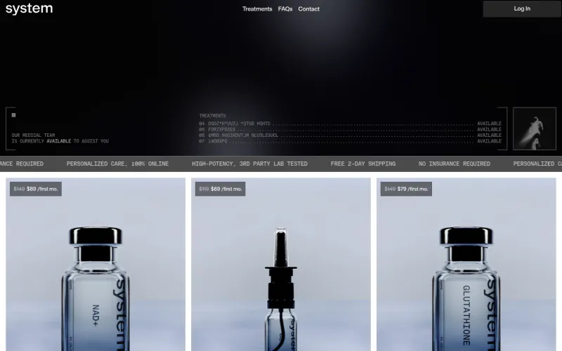 System Labs website screenshot