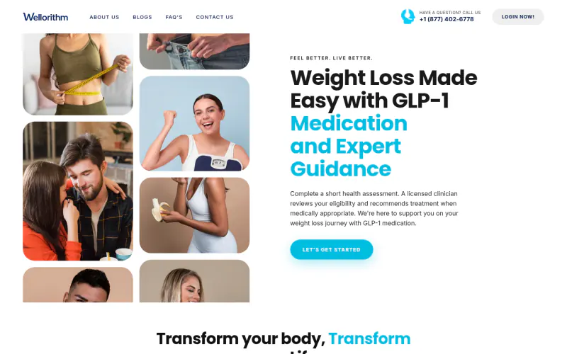 Wellorithm homepage